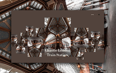 Day 287: Chaotic London Train Station. clean design graphic design graphicdesign interface landing page landingpage minimal uidesign web design