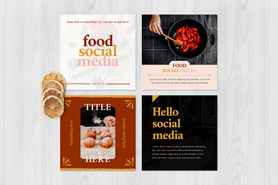 Food Social Media Templates 2 bar followers food food and drink likes photo photoshop post restaurant social social app socialmedia templates
