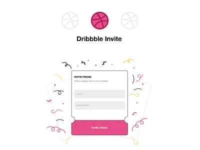 1 Dribbble Invite app arabic daily ui design illustration invitation invite invite design invite friends ui ui design uidesign uiux ux