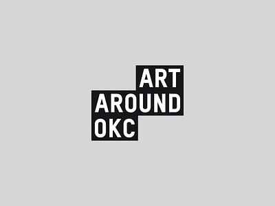 Art Around OKC Kinetic Mark animation black and white brand branding color identity identity branding kinetic kinetictypography logo mark modular motion type typography