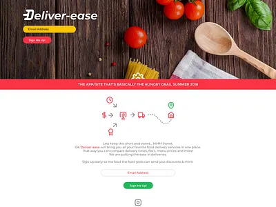Deliver-ease Landing branding design ui ux web