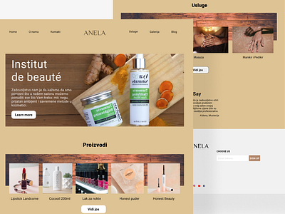 Anela app beautiful beauty beauty salon branding cosmetic design designer makeup product typography ui uix web