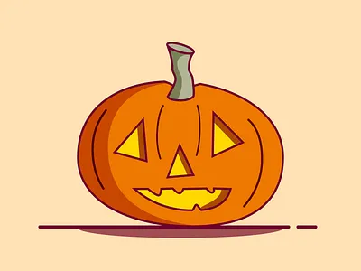 Pumpkin flat design flat illustration halloween illustration illustrator pumpkin sketch sketchapp vector