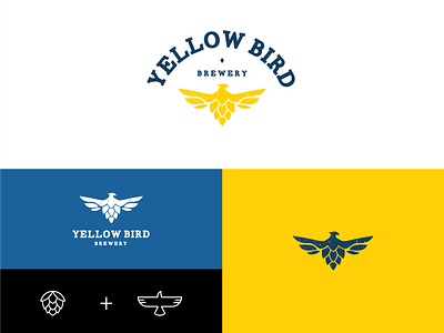 Yellow Bird Brewery beer brand branding brewery logo logo design logotype