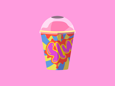 Flat Vector Slurpy 2d 2d art bright character drink flat flat art flat icon fun game game art game assets icon illustration indie game dev indiegame slurpy unity vector vectorart