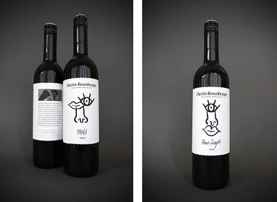 Wine labels - Martin Rosenberger art art direction design labeldesign wine