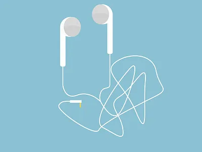 Inktober 2019 - Day 30 - Catch catch design earbuds earphones headphones illustration inktober inktober2019 tangled vector wires