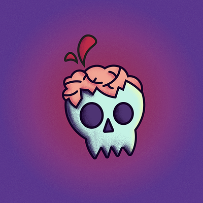 Brainskull! dribbbleweeklywarmup illustration vector