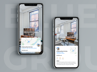 Blueground AR application - concept ar app augmented reality augmentedreality rental rental app rentals renting