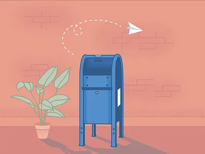 Illustration for email unsubscribe page adobe illustrator cc branding email illustration illustrator mail mailbox unsubscribe vector