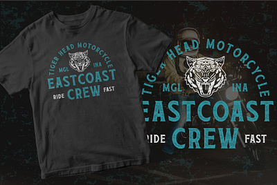 Eastcoast - Motorcycle Club Logo apparel badge badge logo branding design distressed font freebie freebies illustration logo motorcycle rustic texture tiger typeface typography vector vintage vintage badge