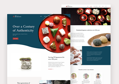 Mochi Shop Landing Page Concept branding food japanese mochi responsive design uidesign wagashi web