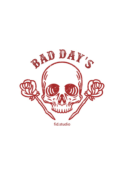 bad days apparel apparel design design design for sale forsale illustration sale skull skulls tattoo tattoo art tattoo design tattoos tshirt