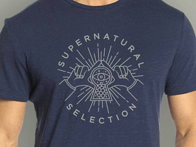 Supernatural Selection illustration logo retro vector wine