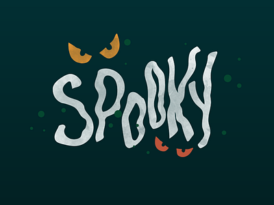 Weekly Warmup: Spooky color palette illustration illustrator photoshop typography vector