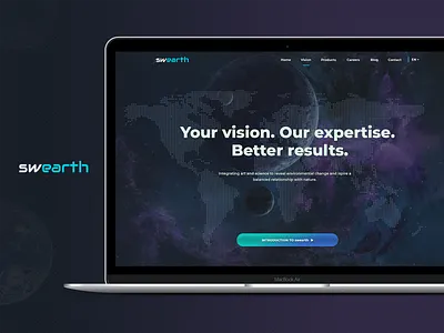 swearth - Integrating art and science aleksandarilic aleksandarilicdribbble app clean design integratingart mobile product responsive reveal science ui ux web