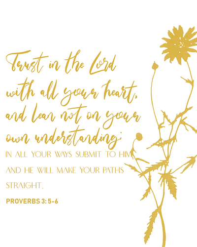 Trust In The Lord Graphic Art 2