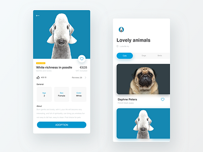 Pet application app design icon ui ui ux design