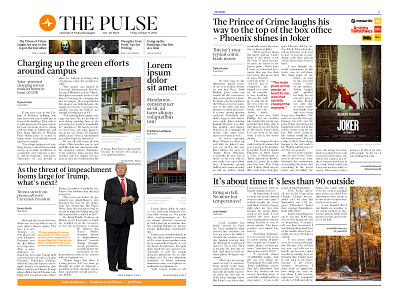 Newspaper Layout editorial editorial design editorial layout pulse