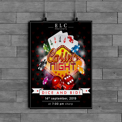 CASINO PARTY FLYER advertisement branding design designer flyer template graphicdesigner illustration poster art poster design typography vector