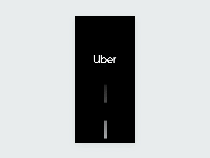 Uber Splash Transition app gif home interaction map pin ride share splash uber ui