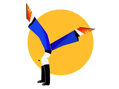 Sport app design illustration