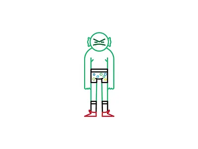 Creature from the hipster Lagoon character design halloween icon illustration merman monster vector vector illustration