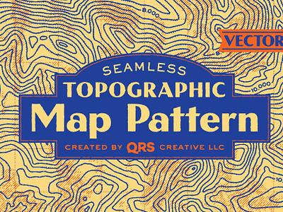 Topographic Map Pattern (Vector)