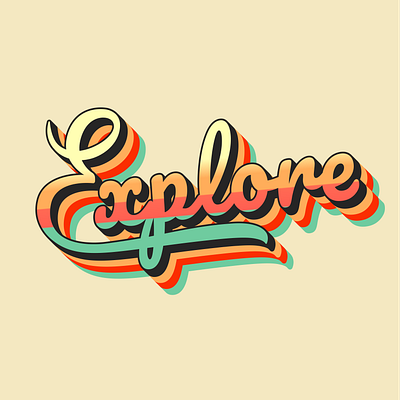 Retro Logo Design design illustrator logo retro typogaphy
