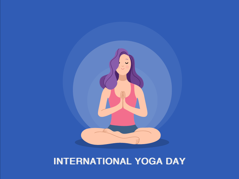 INTERNATIONAL YOGA DAY animation gif morphing motion graphics