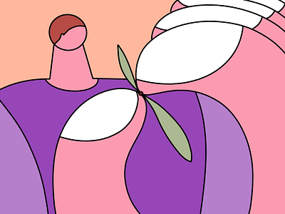 Man holding a seed holding illustration man seed