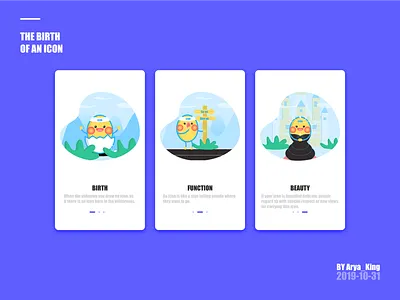 The birth of an icon illstrator，icon