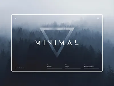 MINIMAL | Web Design adobexd dark ui explore forest inspiration minimal minimalistic typogaphy ui uiux webdesign webdesigner website