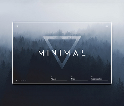 MINIMAL | Web Design adobexd dark ui explore forest inspiration minimal minimalistic typogaphy ui uiux webdesign webdesigner website