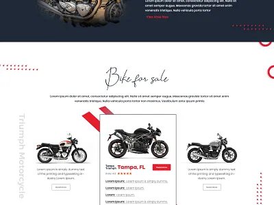 Triumph-Motorcycle-Shop bike ecommerce landing page shop ui ux website