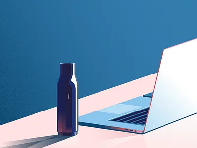 the Thermos affinity designer illustration