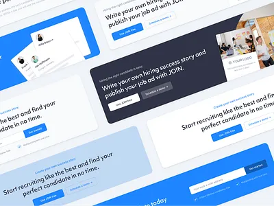 Interactive Banner Exploration attraction banner cards clean cover cta flat hiring light platform sleek ui user experience ux webdesign