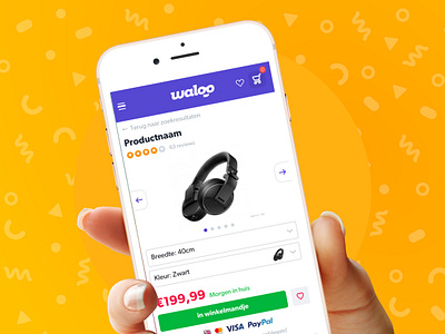 Waloo.nl productpage dutch ecommerce mobile ux website