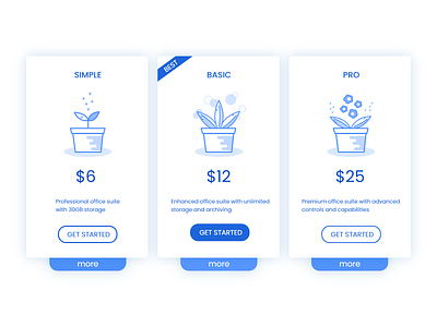 Daily UI 030 Pricing 030 blue dailyui design illustration pricing web