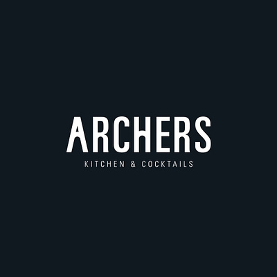 Archers rebrand agency brand brand design branding cocktails custom lettering custom type design food identity lettering logo logotype simple type typography