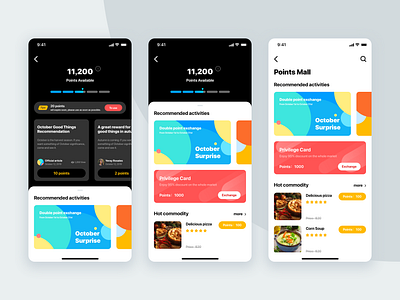 Reward Points System app reward sketch ui ux