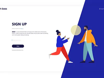 sign up design illustration ui web