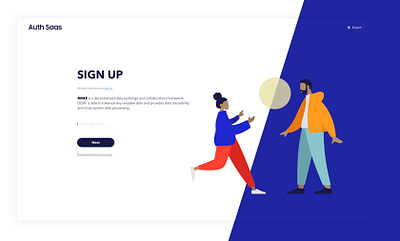 sign up design illustration ui web