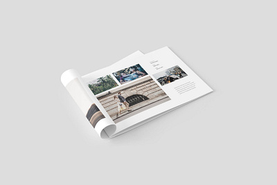 Page Layout For Photobook branding brochure design indesign layout design photography template typography