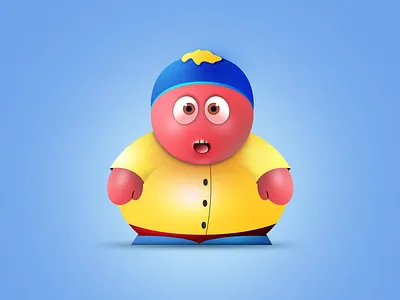 Eric Cartman 3d 3dmodel cartoon character cartoon illustration character eric cartman fan fatboy illustration illustrator south park vector vectorart