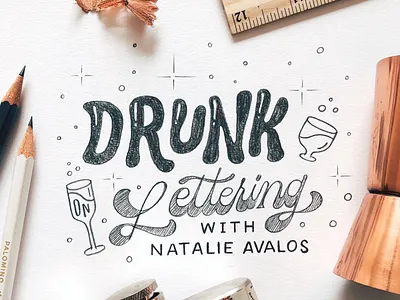 Drunk on Lettering art calligraphy design hand lettering handlettered handlettering lettering letters type typography