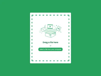 Daily UI 031 File Upload 031 dailyui design file upload green illustration web
