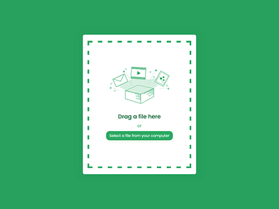 Daily UI 031 File Upload 031 dailyui design file upload green illustration web