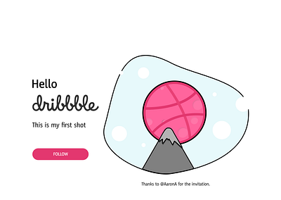 Hello Dribbble design flat illustration ui