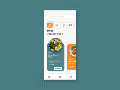 Food view fun concept after effects animated animation app color ecommerce food app food truck gif interaction layout mobile motion ui ux